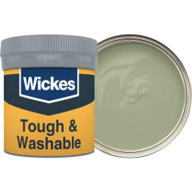 Wickes Tough & Washable Matt Emulsion Paint Tester Pot - Olive Green No.830 - 50ml