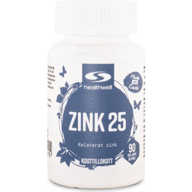 Healthwell Zink 25, 90 kaps
