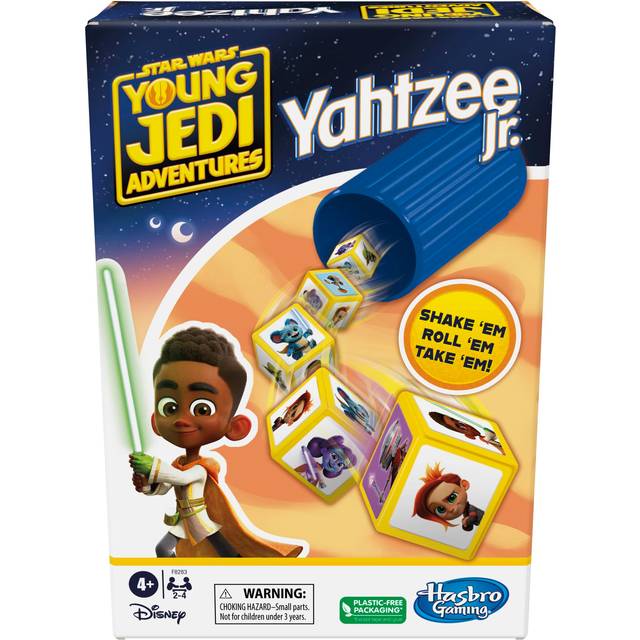 Hasbro Gaming Yahtzee Jr. Star War: Young Jedi Adventures Edition Board Game for Kids | Ages 4+ | 2-4 Players | Counting and Matching Games for Presch