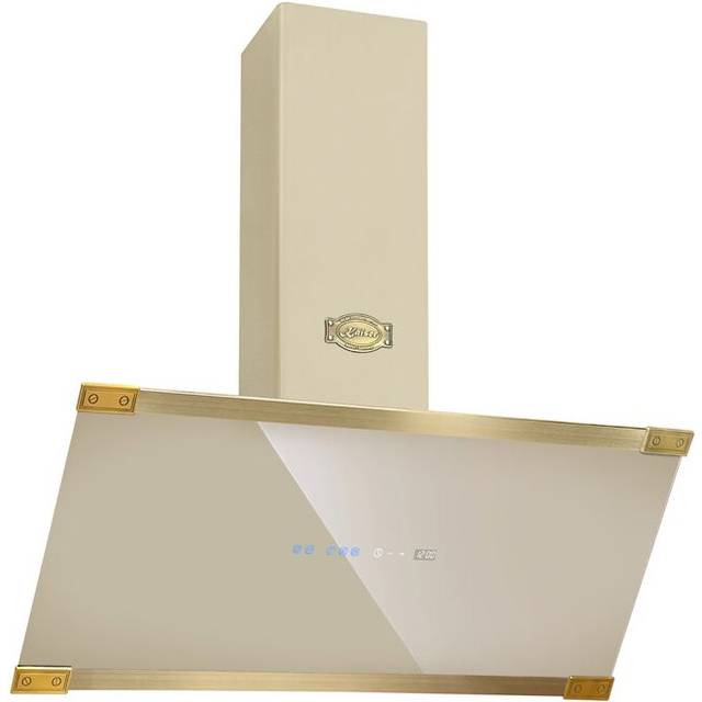 Kaiser Art Deco 90cm Ivory Chimney Cooker Hood | AT 9445 ElfAD Eco