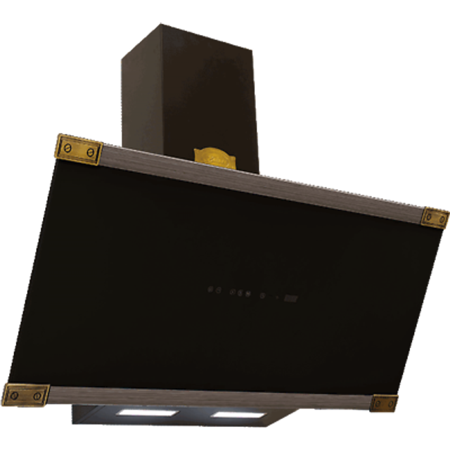 Kaiser Art Deco 90cm Black Chimney Cooker Hood | AT 9445 AD Eco