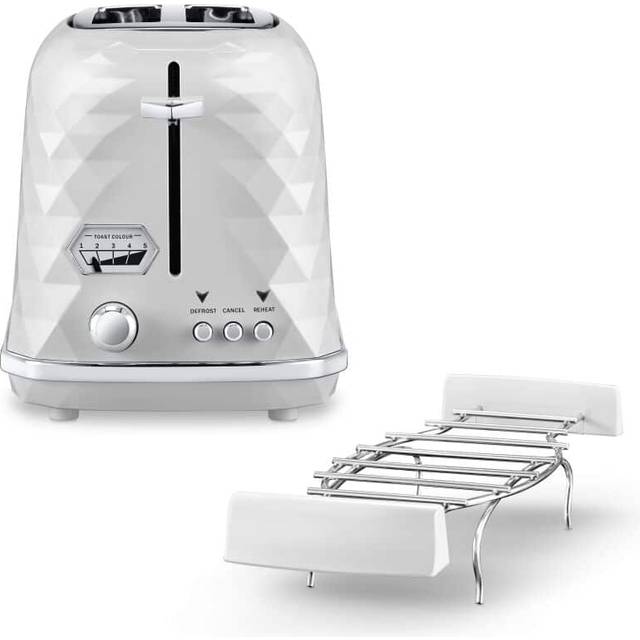 DeLonghi Brillante CTJX2103.W Brödrost, 900 W - Vit