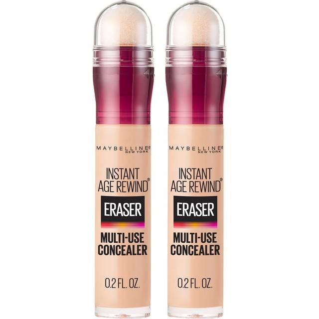 Maybelline Instant Age Rewind Eraser Dark Circles Treatment Multi-Use Concealer  Light  0.2 Fl Oz  2 Count