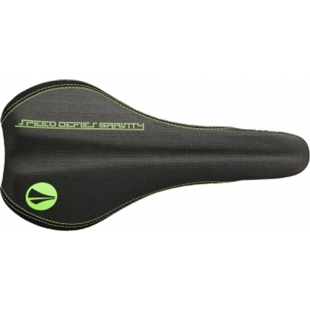 SDG Fly MTB Ti-Alloy Rail Saddle Black/Green