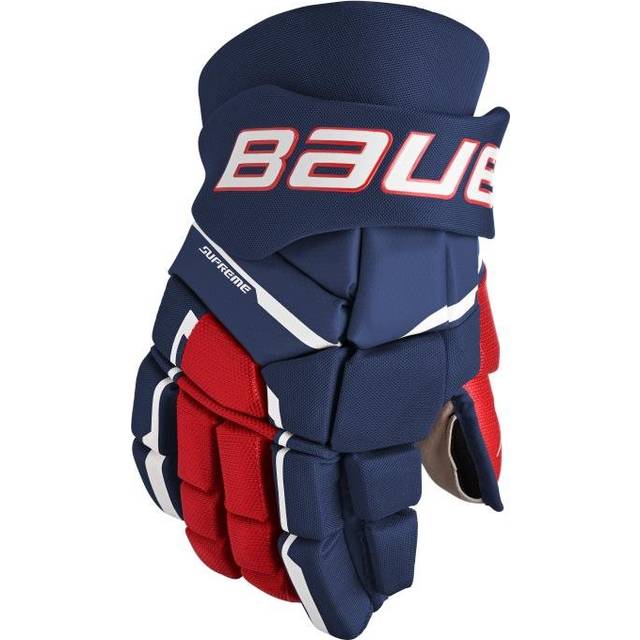 Supreme M3 SR hockeyhandskar, Navy/Röd/Vit, Unisex, 15