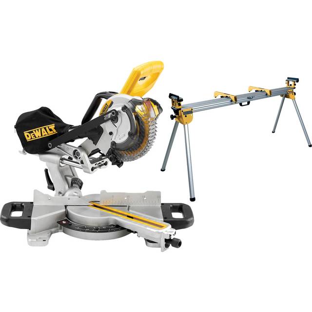 Dewalt DCS365N 18v Cordless XPS 184mm Mitre Saw Bare Unit + DE7023 Leg Stand
