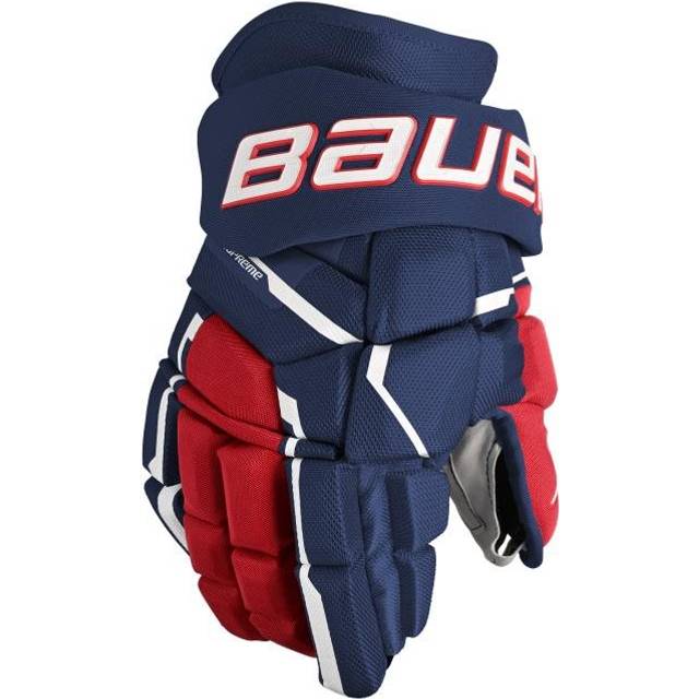 Supreme Mach SR hockeyhandskar, Navy/Röd/Vit, Unisex, 15