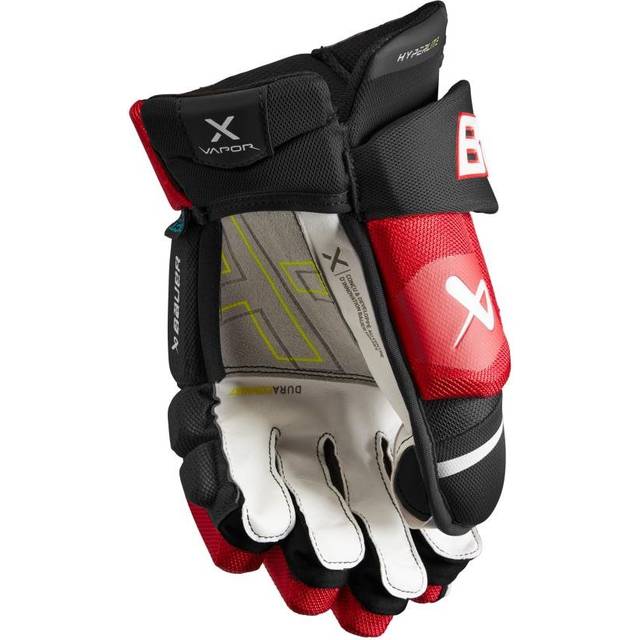 Vapor Hyperlite SR hockeyhandskar, Svart/Röd, Unisex, 15