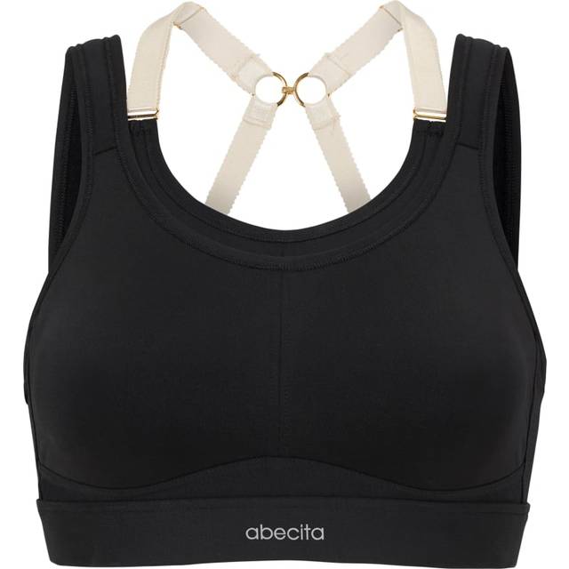 Abecita Women's Powerful Sport Bra Moulded Cups Black, B85