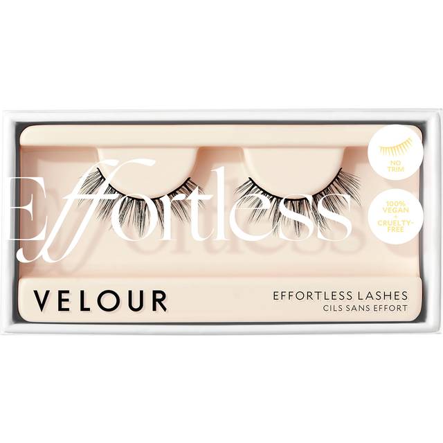 Velour Effortless Lashes - Natural-Looking False Eyelashes - Fluffy & Lightweight No-Trim Lashes - Reusable Fake Lashes All Eye Shapes - Vegan & Cruel