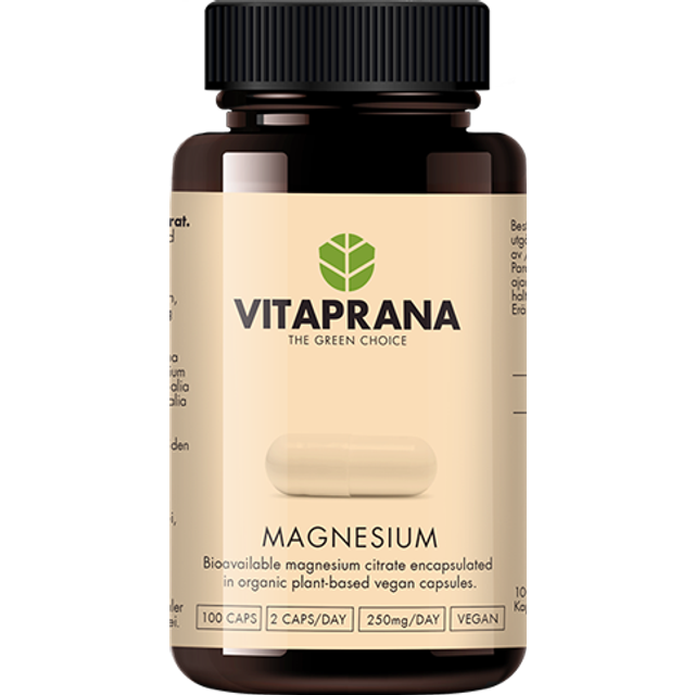 Magnesiumcitrat 125 mg 100 kapslar