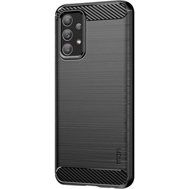 Samsung Galaxy A23 (5G) Mofi Brushed Kolfiber Flexibel Plast Skal - Svart