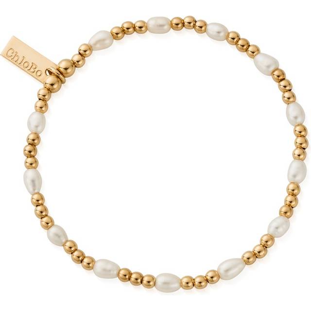 Gold Cute Charm Pearl Bracelet GBRPCC