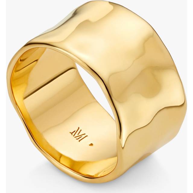 Monica Vinader Siren Muse Wide Ring, Gold