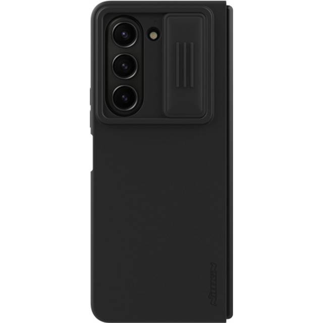 Nillkin för Samsung Galaxy Z Fold 5-fodral CamShield Silikonfodral Skjutkamera Stötsäkert bakstycke för Samsung Fold 5 5G Samsung Galaxy Z Fold 5 svart