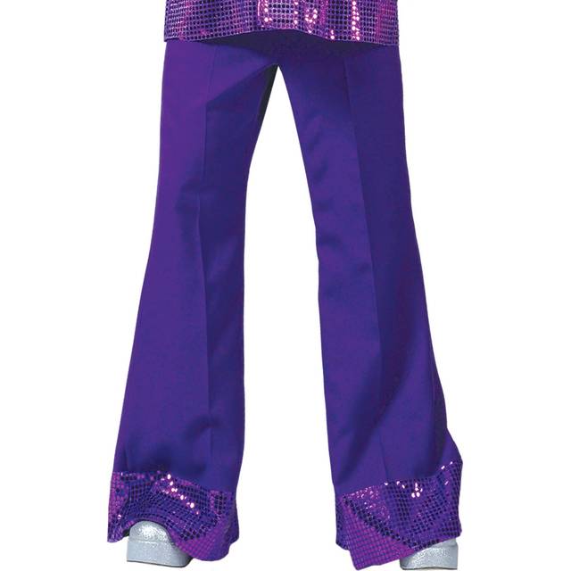 Purple Disco Pants for Men | Disco Costume Apparel (M)