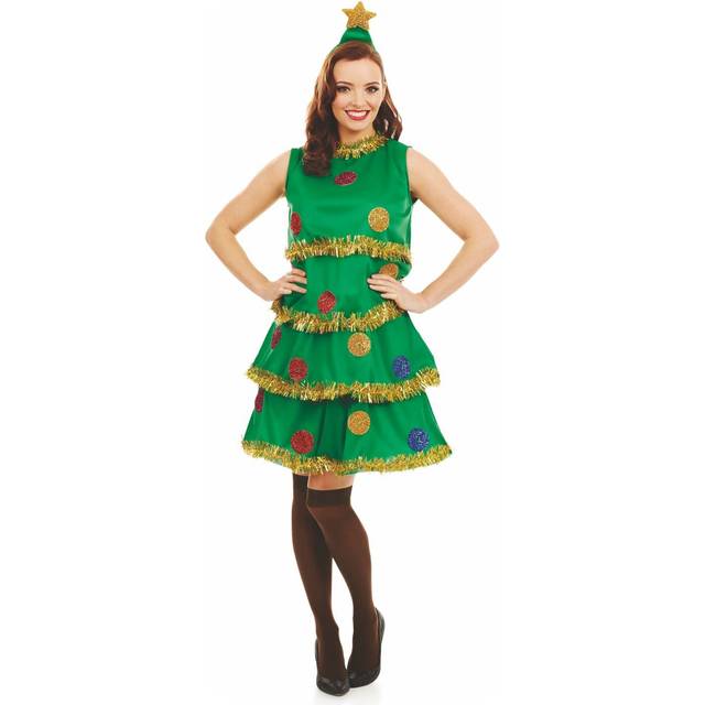Christmas Tree Fancy Dress for Women, Christmas Tree Costume Adult, Christmas Costumes for Women, Xmas Tree Costume, Small
