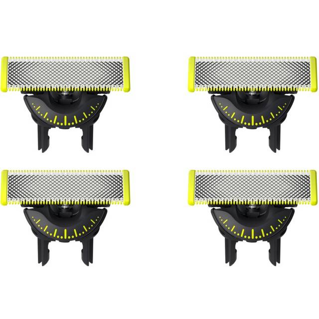 Den äkta Philips OneBlade 360 Replacement Blades, för OneBlade elektrisk rakapparat och trimmer, 4-pack, modell QP440/50