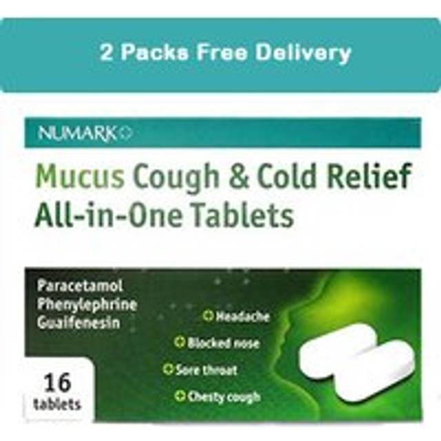 Numark Mucus Cough & Cold Relief 16 Tablets