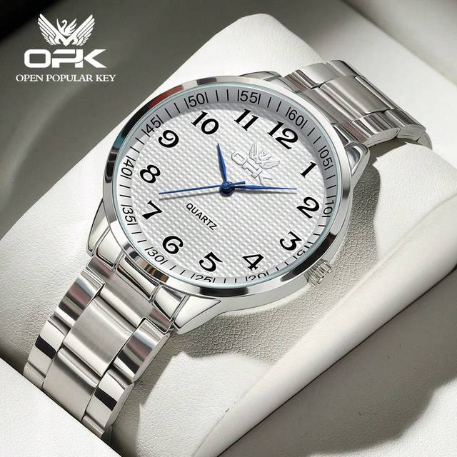 SHEIN 1pc Opk Branded Men&#39;s Waterproof Quartz Watch For Dress Casual Business Occasion