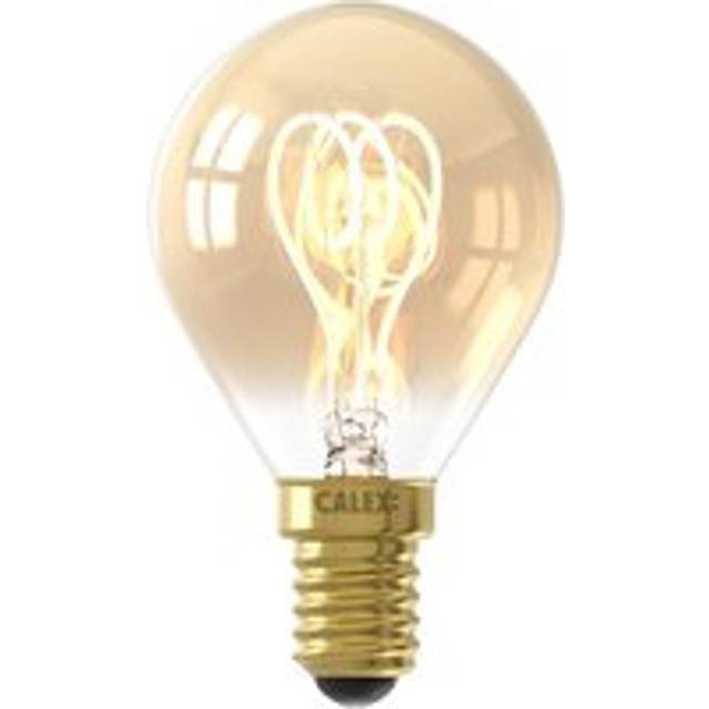 Calex Standard Gold Filament Flex Ball E14 4W Dimmable Light Bulb