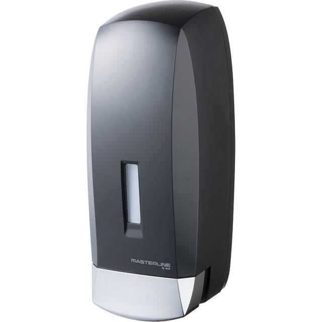 1000ml Liquid Soap Refillable Dispenser Wallmounted Push Button Tank Black abs