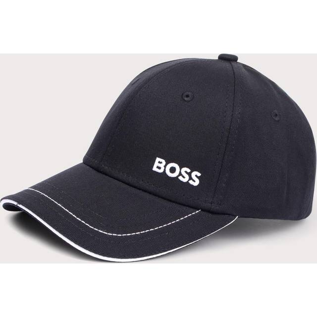 Men's BOSS Green Cap-1 Mens Cotton-Twill Cap With Logo Detail NOS - Black - Size: ONE size