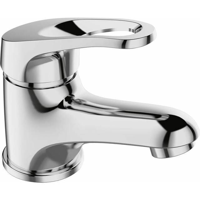 Bristan - Iris Chrome Basin Mixer Mono Tap Cloakroom Bathroom + Fixings + Waste