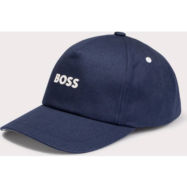BOSS Mens Fresco 3 Cotton Twill Logo Cap - Colour: 407 Dark Blue - Size: One Size