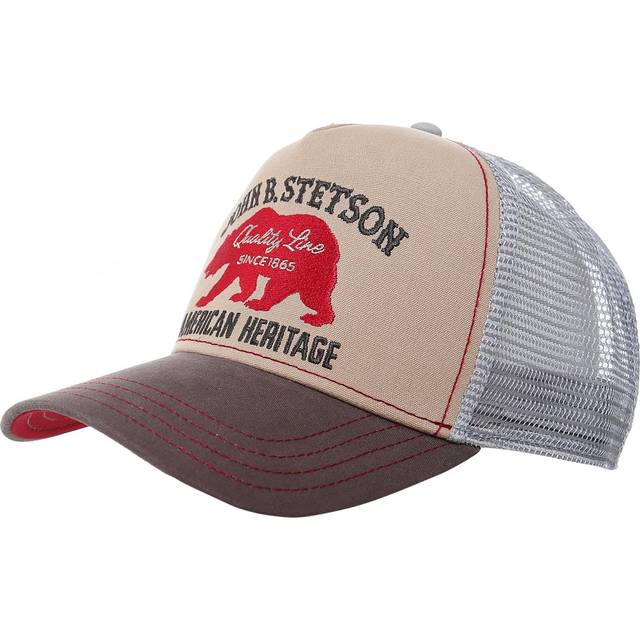 Stetson - Beige trucker Keps - Kids Cap Bear Beige Trucker @ Hatstore