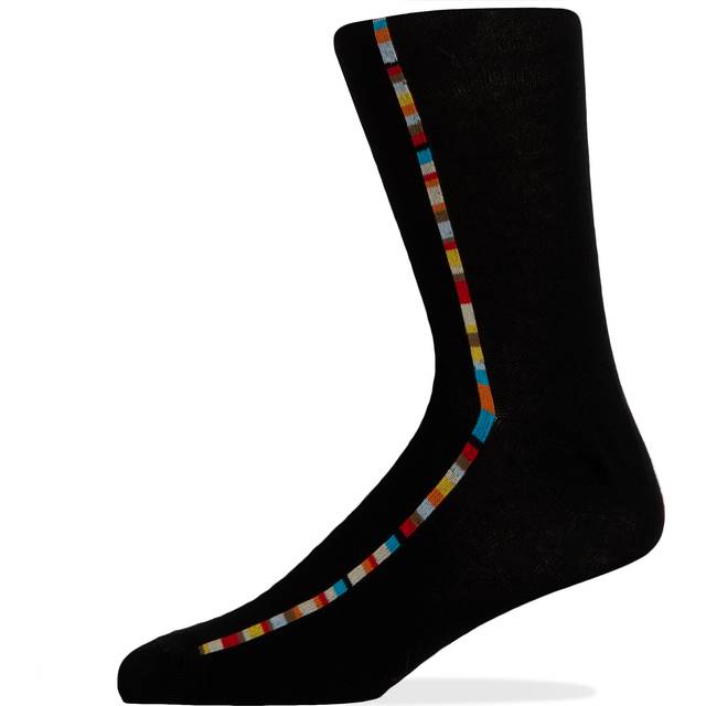 PS Paul Smith Mens Vittore Multi Socks - Colour: 79 Black - Size: One Size