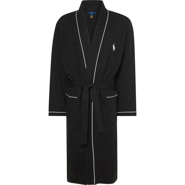 Cotton Mix Bathrobe - Black - XXL/3XL