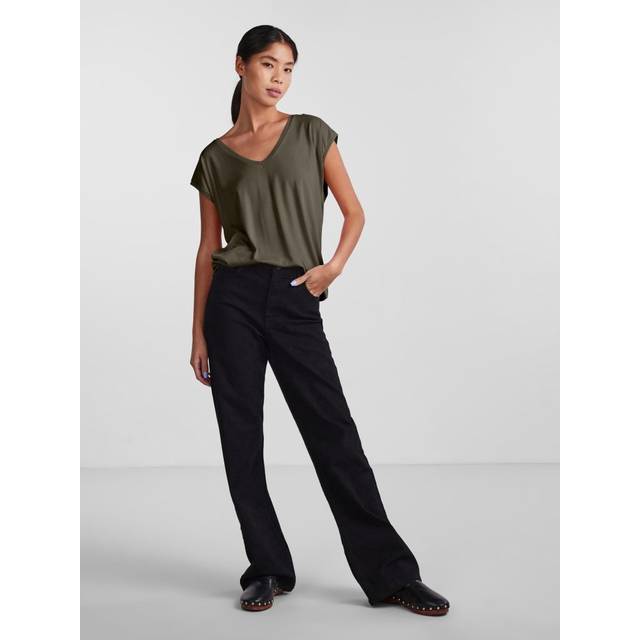 Women's T-shirt Pieces Kamala - Vert - XS