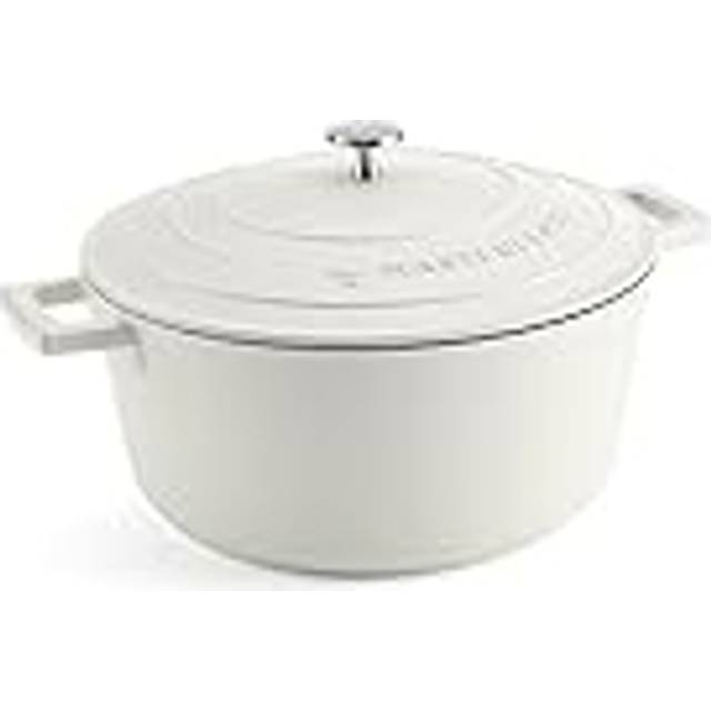 Masterclass Cream Cast Aluminium Casserole Dish 5L, Cream