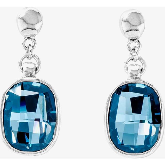 Light It Up Blue Faceted Crystal Earrings