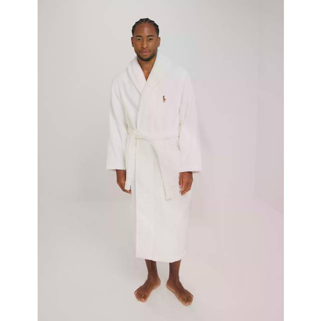 Polo Ralph Lauren Cotton-Towelling Dressing Gown - L/XL - White