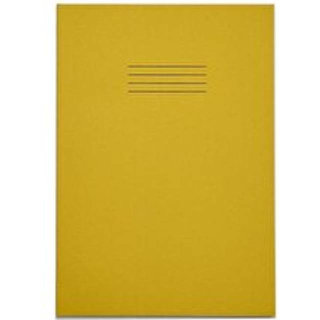Rhino A4 Plus Exercise Book Yellow Plain 80 page (Pack 50) VDU080-113