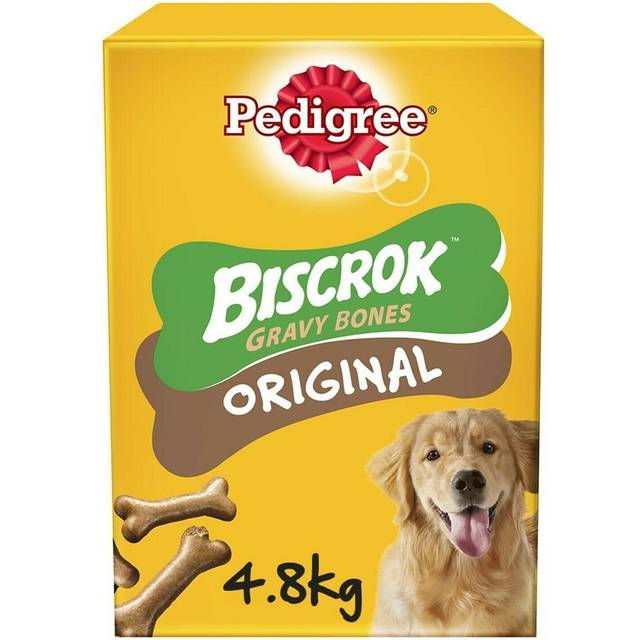 Pedigree Biscrok Gravy Bones Treats 4.8kg (12x400g Packs) Bulk Dog Biscuits