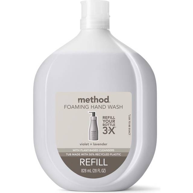 Method Foaming Hand Soap Refill, Violet + Lavender, Biodegradable Formula, 28 Fl Oz Pack of 1