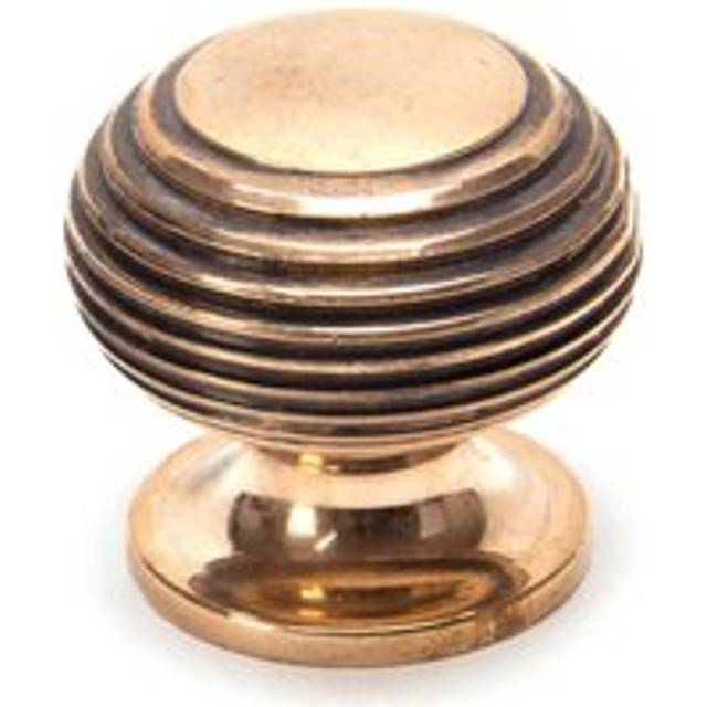 Beehive 30mm Diameter Round Knob - Polished Bronze (3cm)