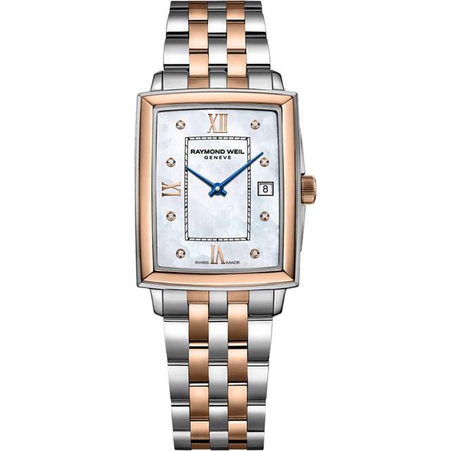 Raymond Weil Women's Toccata 34 Diamond Date Mother of Pearl Bracelet Strap Watch