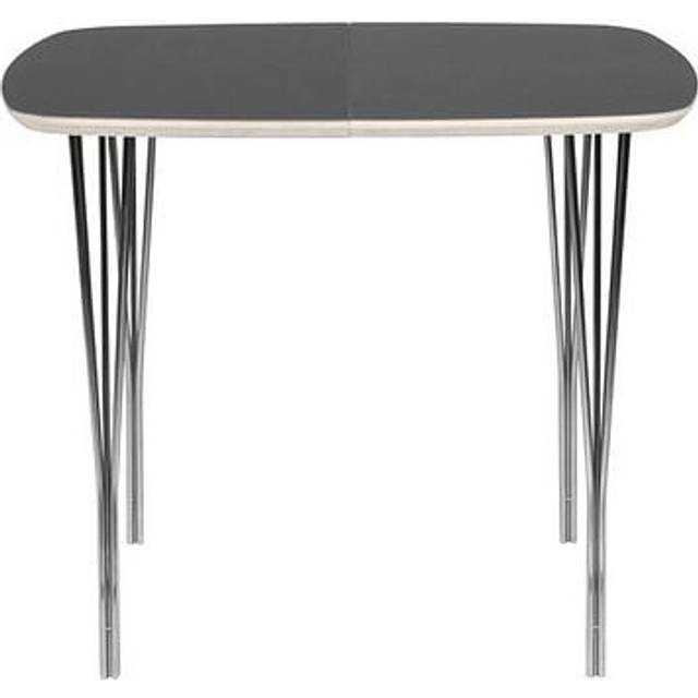 Symphony 86 Dining Table 90x90 cm, Graphite Laminate / Black