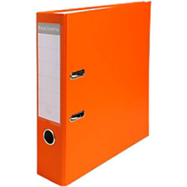 Ref 918414B PP Lever Arch File 320 x 290mm in Size Suitable for Storing A4 Documents 75mm Spine Reinforced Finger Pull Bottom Edge Orange