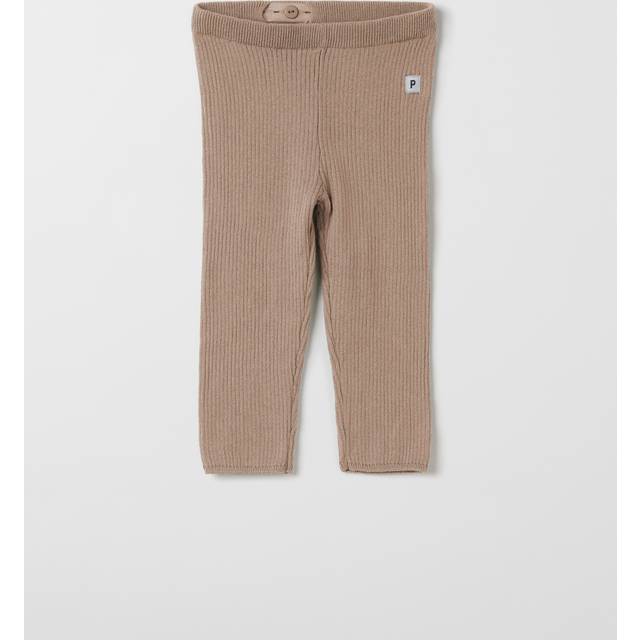 Knitted Baby Leggings - Brown - 4-6m x 68
