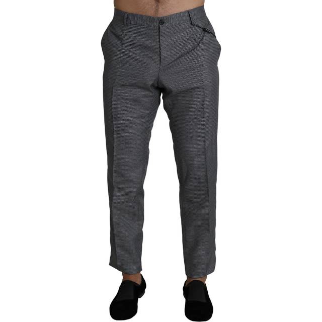 Dolce & Gabbana Gray Formal Dress Trouser Slim Fit Pants - IT54 | XL (IT54 | XL)
