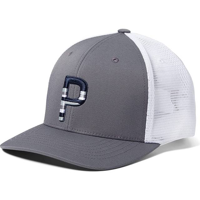 PUMA Herr Sundown Trucker P mössa, Tyst, marinblå kavaj, ljus vit, hög passform, En Storlek