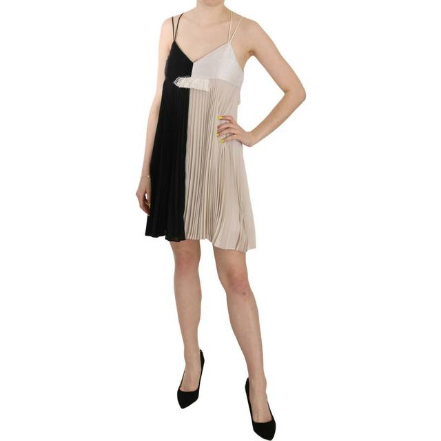 PINKO Black and White Mini Sleeve less A-line Princess Dress - IT42|M