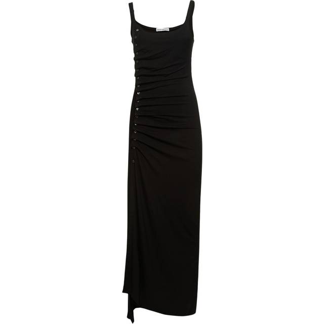 Rabanne, Midi Dresses, female, Black, XS, Tank top sleeve dress