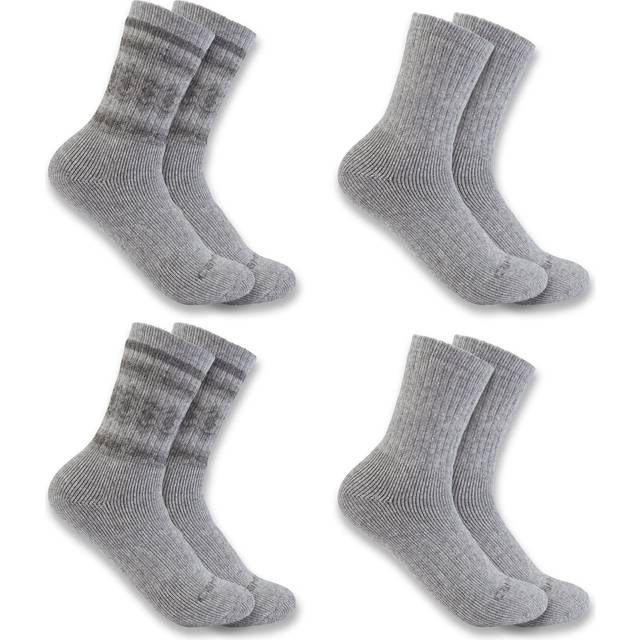 Carhartt Women's Heavyweight Synthetic-Wool Blend Crew Sock 4 Pack  As
