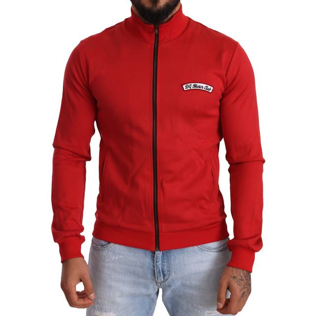 Dolce & Gabbana Red DG Motor Club Zipper Stretch Sweater - IT44 | XS